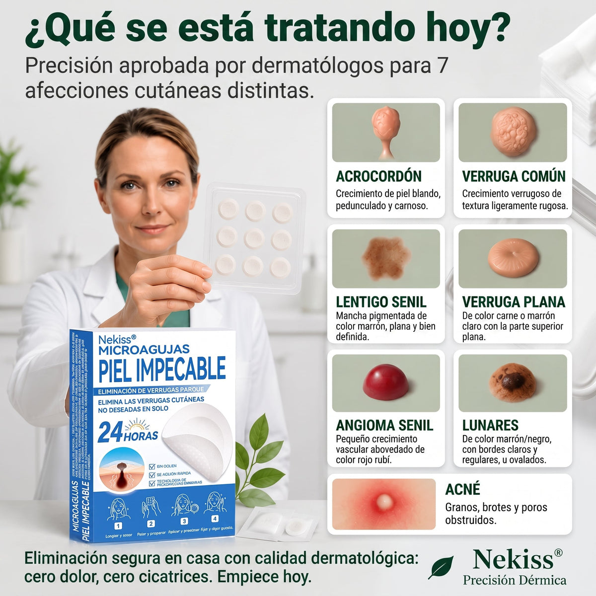👩‍⚕️🥇𝑻𝒊𝒆𝒏𝒅𝒂 𝑶𝒇𝒊𝒄𝒊𝒂𝒍 | 𝑵𝐞𝒌𝐢𝐬𝐬® 🌿 𝑀𝑖𝑐𝑟𝑜𝑎𝑔𝑢𝑗𝑎𝑠 𝑃𝑖𝑒𝑙 𝐼𝑚𝑝𝑒𝑐𝑎𝑏𝑙𝑒 𝐸𝑙𝑖𝑚𝑖𝑛𝑎𝑐𝑖ó𝑛 𝐷𝑒 𝑉𝑒𝑟𝑟𝑢𝑔𝑎𝑠 𝑃𝑎𝑟𝑐ℎ𝑒 (𝑃𝑎𝑟𝑎 𝑎𝑐𝑟𝑜𝑐𝑜𝑟𝑑𝑜𝑛𝑒𝑠, 𝑝𝑒𝑞𝑢𝑒ñ𝑎𝑠 𝑖𝑚𝑝𝑒𝑟𝑓𝑒𝑐𝑐𝑖𝑜𝑛𝑒𝑠 𝑐𝑢𝑡á𝑛𝑒𝑎𝑠, 𝑣𝑒𝑟𝑟𝑢𝑔𝑎𝑠, 𝑙𝑢𝑛𝑎𝑟𝑒𝑠, 𝑚𝑎𝑛𝑐ℎ𝑎𝑠 𝑑𝑒 𝑙𝑎 𝑒𝑑𝑎𝑑 𝑦 𝑝𝑟𝑜𝑏𝑙𝑒𝑚𝑎𝑠 𝑑𝑒 𝑝𝑖𝑔𝑚𝑒𝑛𝑡𝑎𝑐𝑖ó𝑛.)